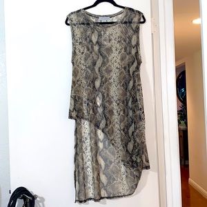 Paradiso Snakeskin Blouse Size L BNWT